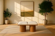 Load image into Gallery viewer, Pavilion - 2 Piece Modular Bench With Brown Base
