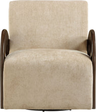 Load image into Gallery viewer, Neria - Chenille Fabric Upholstered Swivel Accent Chair - Painted Brown Base

