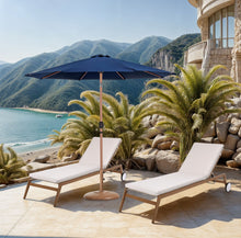 Load image into Gallery viewer, Fiji - Aluminum Patio Umbrella With Round Teak Base
