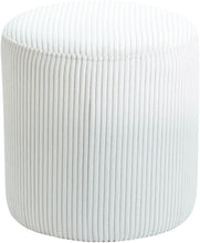Load image into Gallery viewer, Roy - Round Microsuede Ottoman / Stool
