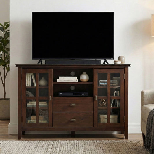 Artisan - TV Stand For TVs - Dark Brown - Ego Home Furniture