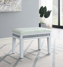 Load image into Gallery viewer, G-325 - Wood Vanity Stool - White
