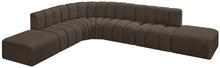 Load image into Gallery viewer, Arc - Boucle Fabric 7 Piece Corner Modular Sofa
