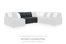 Load image into Gallery viewer, Midnight-Madness - Armless Loveseat - Gunmetal
