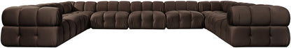 Orin - Velvet Performance Fabric Upholstered 9 Piece Sectional