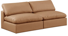 Load image into Gallery viewer, Comfy - Faux Leather Modular Armless Sofa 2 Seats
