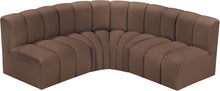 Load image into Gallery viewer, Arc - Faux Leather 4 Piece Corner Modular Sofa
