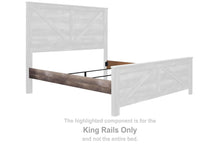 Load image into Gallery viewer, Wynnlow - King Crossbuck/Poster Rails - Gray

