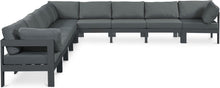 Load image into Gallery viewer, Nizuc - Outdoor Patio 9 Piece Modular Sectional With Gray Frame
