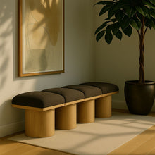 Load image into Gallery viewer, Pavilion - 4 Piece Modular Bench With Natural Base
