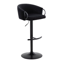 Load image into Gallery viewer, Claire - Contemporary Adjustable Barstool With Swivel With Rounded T Footrest (Set of 2)
