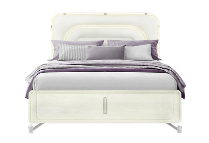 Lyra - King Bed Headboard With LED - Beige