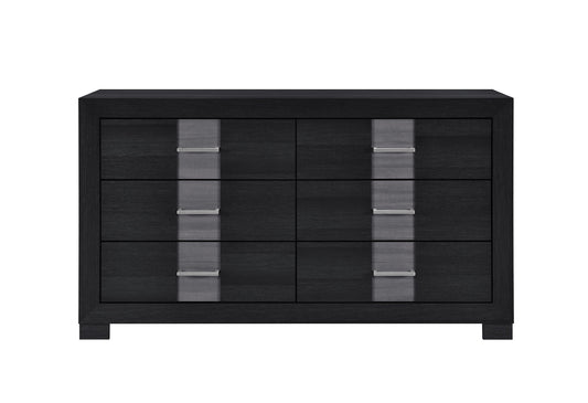 Optimus - 4 Piece Bedroom Set (Full Bed, Dresser, Mirror, Nightstand) - Black