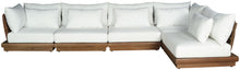 Load image into Gallery viewer, Mirella - 5 Piece Water Resistant Fabric Upholstered Outdoor Patio Modular Sectional
