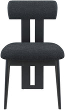 Load image into Gallery viewer, Dario - Boucle Dining Chair With Black Frame (Set of 2)
