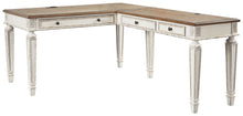 Load image into Gallery viewer, Realyn - Home Office L Shaped Desk - White / Brown
