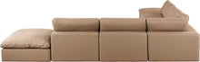 Load image into Gallery viewer, Comfy - 7 Piece Faux Leather Modular Corner Sectional - Tan
