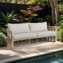 Load image into Gallery viewer, San Pietro - Resilient Waterproof Fabric 90.5" Upholstered Outdoor Patio Sofa
