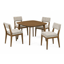 Load image into Gallery viewer, Miller - 39" Square Dining Table With 4 Side Chairs - Walnut
