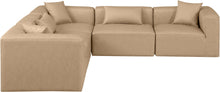 Load image into Gallery viewer, Cube - 5 Piece Modular Corner Sectional - Tan
