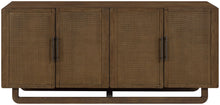 Load image into Gallery viewer, Sova - Solid Wood, Oak Veneer And Stainless Steel Sideboard/Buffet
