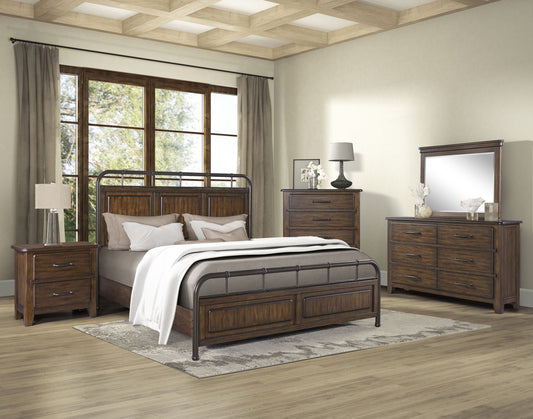 Danville - Landscape Mirror - Spice Brown