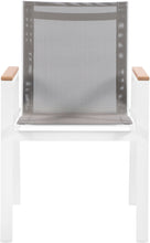 Load image into Gallery viewer, Nizuc - Outdoor Patio Dining Arm Chair With White Frame And Natural Arms (Set of 2)
