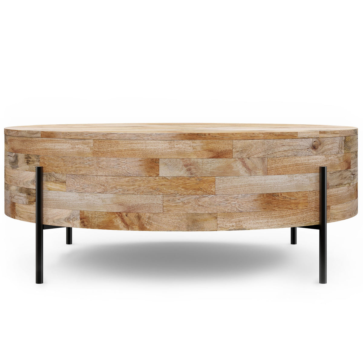 Rayburn - Drum Coffee Table - Natural - Ego Home Furniture