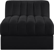Load image into Gallery viewer, Rummi - Velvet Performance Fabric Upholstered Modular Armless Chair

