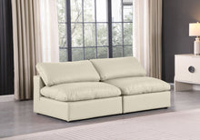 Load image into Gallery viewer, Comfy - Faux Leather Modular Armless Sofa 2 Seats
