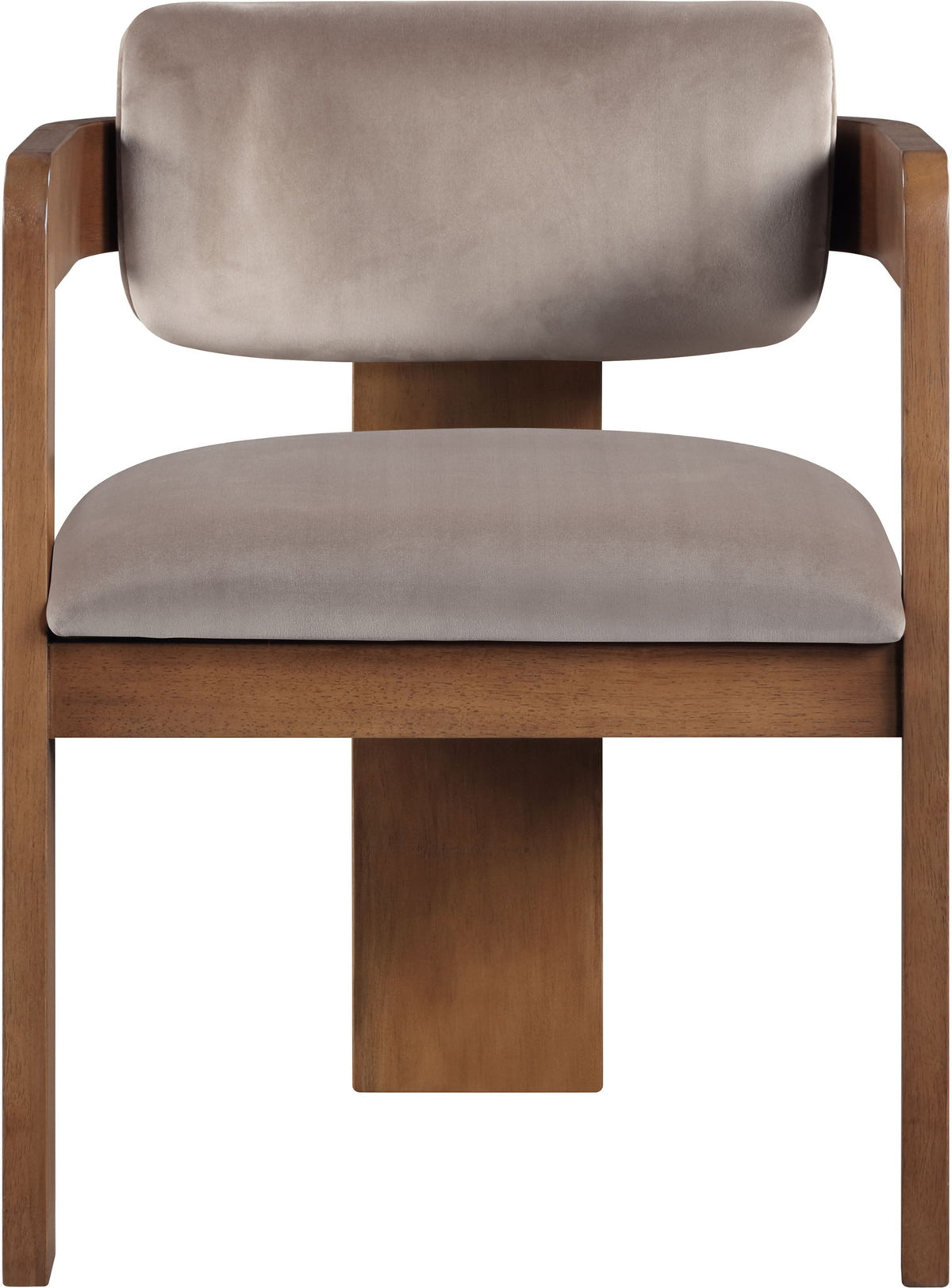 Sacha - Velvet Dining Chair With Brown Base (Set of 2)