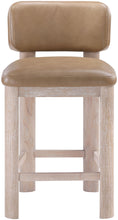 Load image into Gallery viewer, Paloma - Vegan Leather Upholstered Counter Stool (Set of 2) - Tan / Rich Natural
