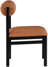 Load image into Gallery viewer, Roundhill - Faux Leather Dining Chair (Set of 2) - Black Frame
