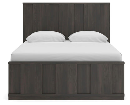Shaehartin - Panel Platform Bed