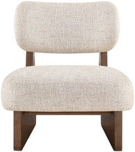 Load image into Gallery viewer, Vetra - Linen Textured Fabric Upholstered Accent Chair With Brown Base
