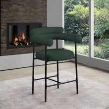 Load image into Gallery viewer, Blake - Counter Stool With Black Base (Set of 2)
