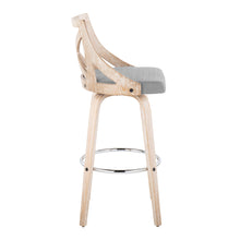 Load image into Gallery viewer, Charlotte - Farmhouse Fixed Height Bar Stool With Swivel And Round Footrest (Set of 2)
