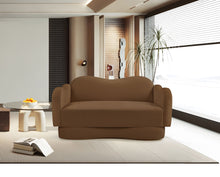 Load image into Gallery viewer, Bloom - Velvet Loveseat - Saddle
