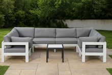 Load image into Gallery viewer, Nizuc - Outdoor Patio 8 Piece Modular Sectional With White Frame

