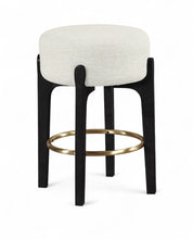 Load image into Gallery viewer, Torino - Backless Counter Stool With Brushed Black Base (Set of 2)
