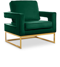 Load image into Gallery viewer, Noah - Accent Chair with Gold Legs
