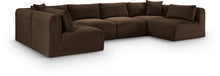 Load image into Gallery viewer, Shaggy - 6 Piece Modular U-Shaped Armless Sectional
