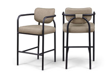 Load image into Gallery viewer, Serava - Vegan Leather Upholstered Bar Stool

