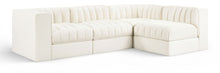 Load image into Gallery viewer, Rummi - Velvet Performance Fabric Upholstered 4 Piece Modular Sectional
