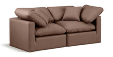 Load image into Gallery viewer, Indulge - Faux Leather 2 Seat Modular Sofa
