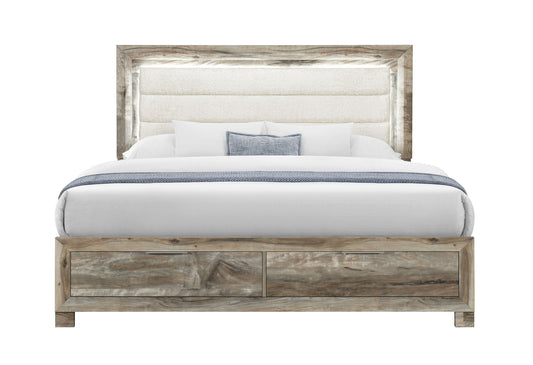 Callie - King Bed With Storage - Brown
