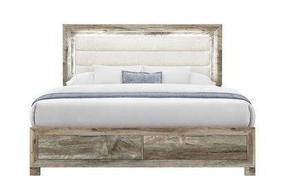 Callie - Full Bed Footboard Storage Drawer - Brown