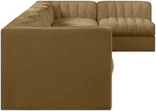 Load image into Gallery viewer, Rummi - Velvet Performance Fabric Upholstered 7 Piece Modular Sectional, L-Shaped (Right)
