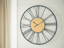 Load image into Gallery viewer, Brockett - Wall Clock - Black / Natural
