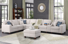 Load image into Gallery viewer, Ted - Sectional Sofa With Ottoman - Beige
